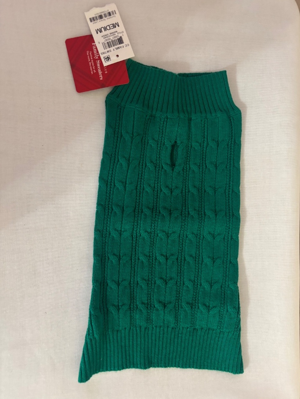 Charter Club Pet Marine Green Sweater - Size Medium